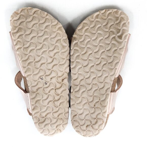BIRKENSTOCK Rio AS Girls Kids Birko-Flor - Electric Metallic Copper Pink - Picture 9 of 9